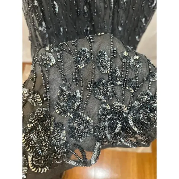 Mac Duggal Embellished Cape Sleeve Column Dress #5939 Plus Size 22 W NWT Midi